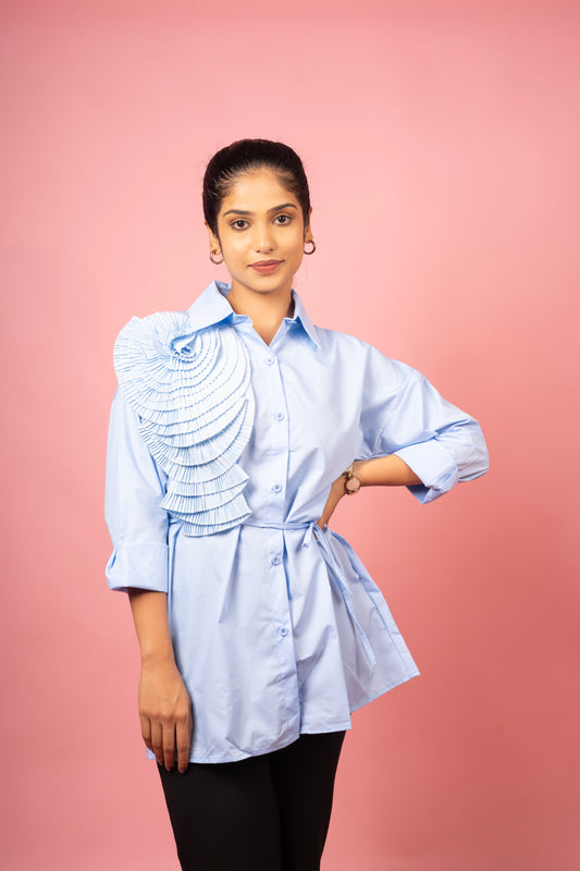 Solace Pleated Shirt