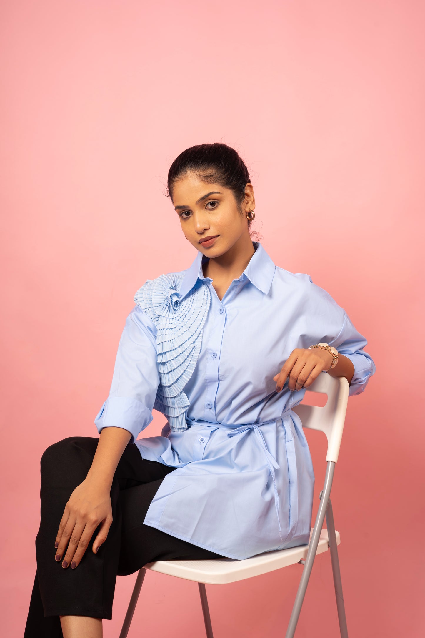 Solace Pleated Shirt