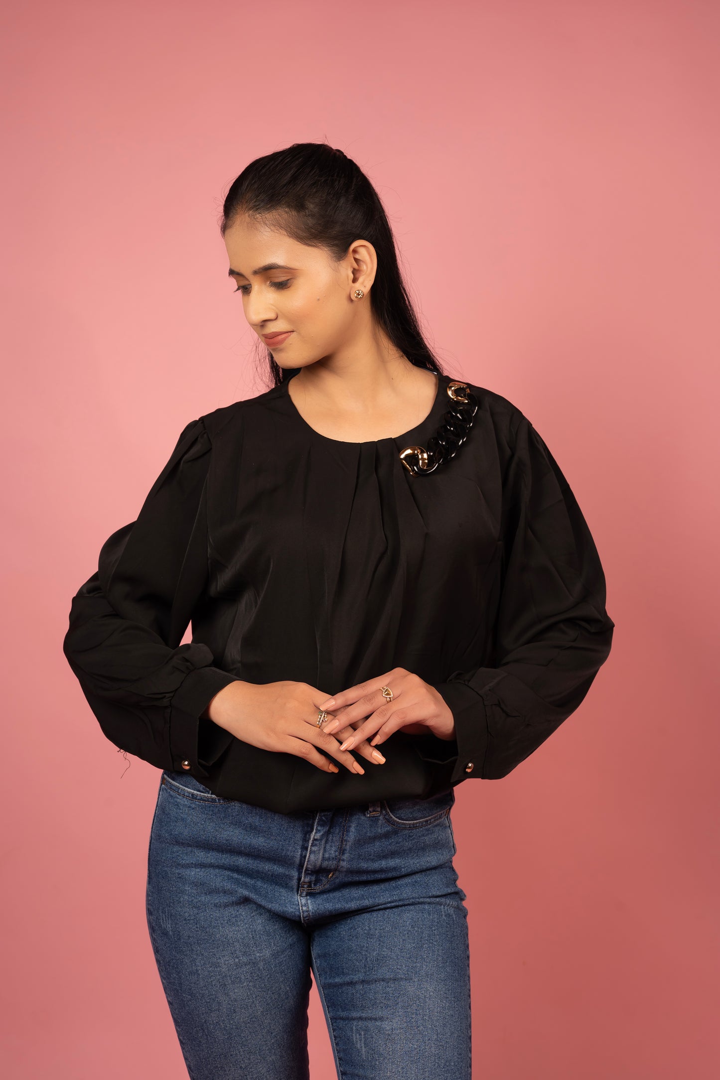 The Chiffon Chain Blouse