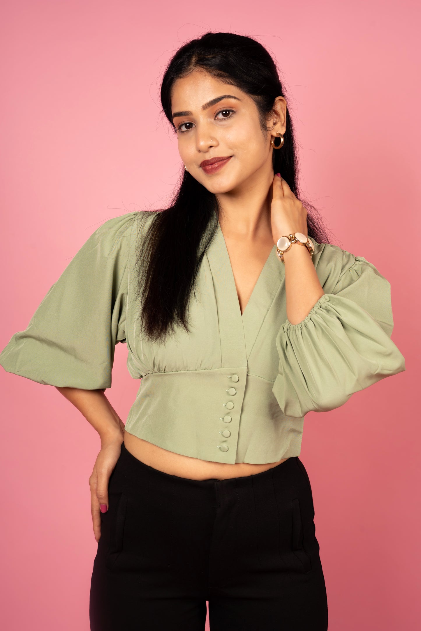 The Cropped Button-Up