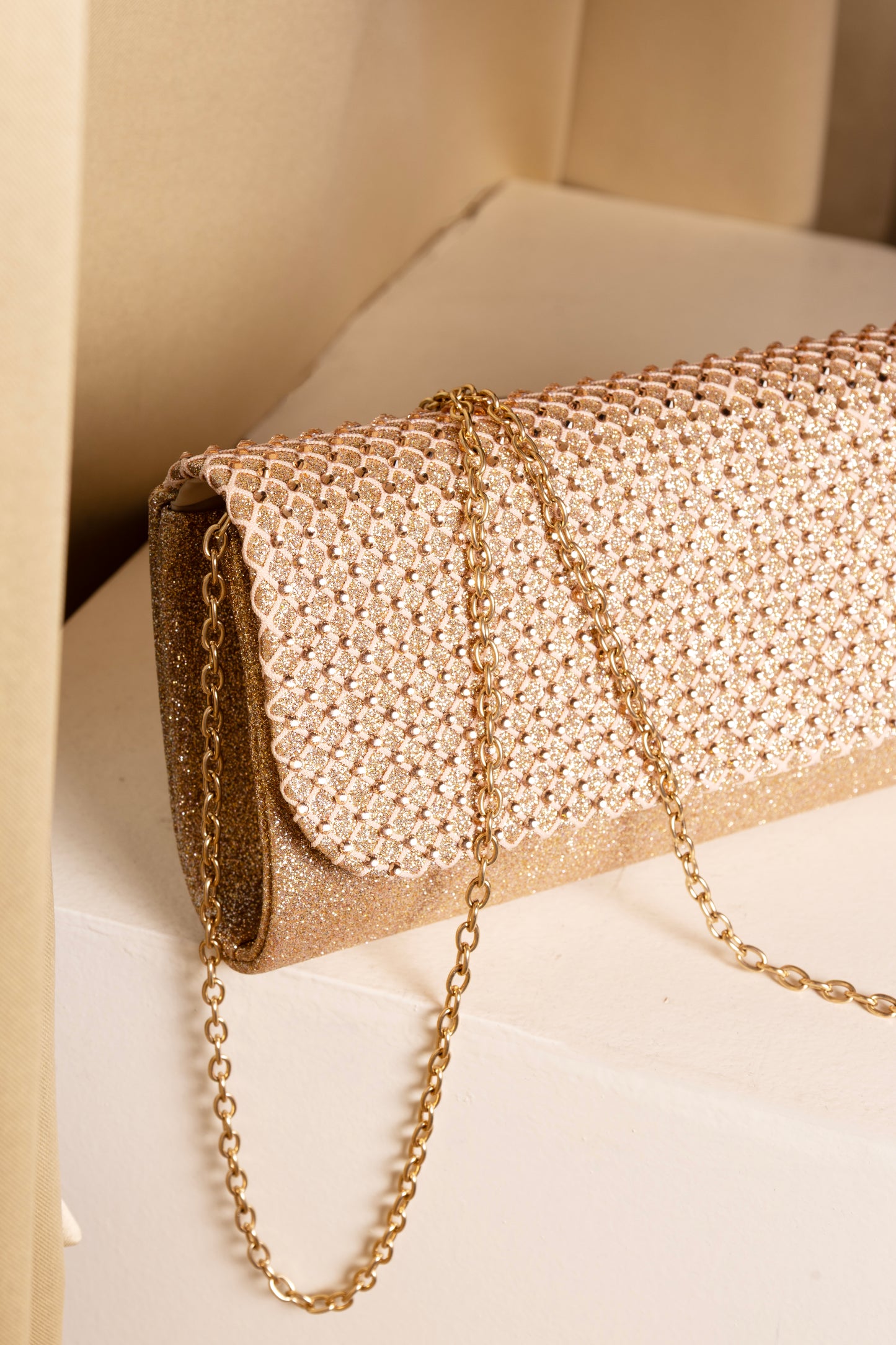 Studded Glitz Clutch