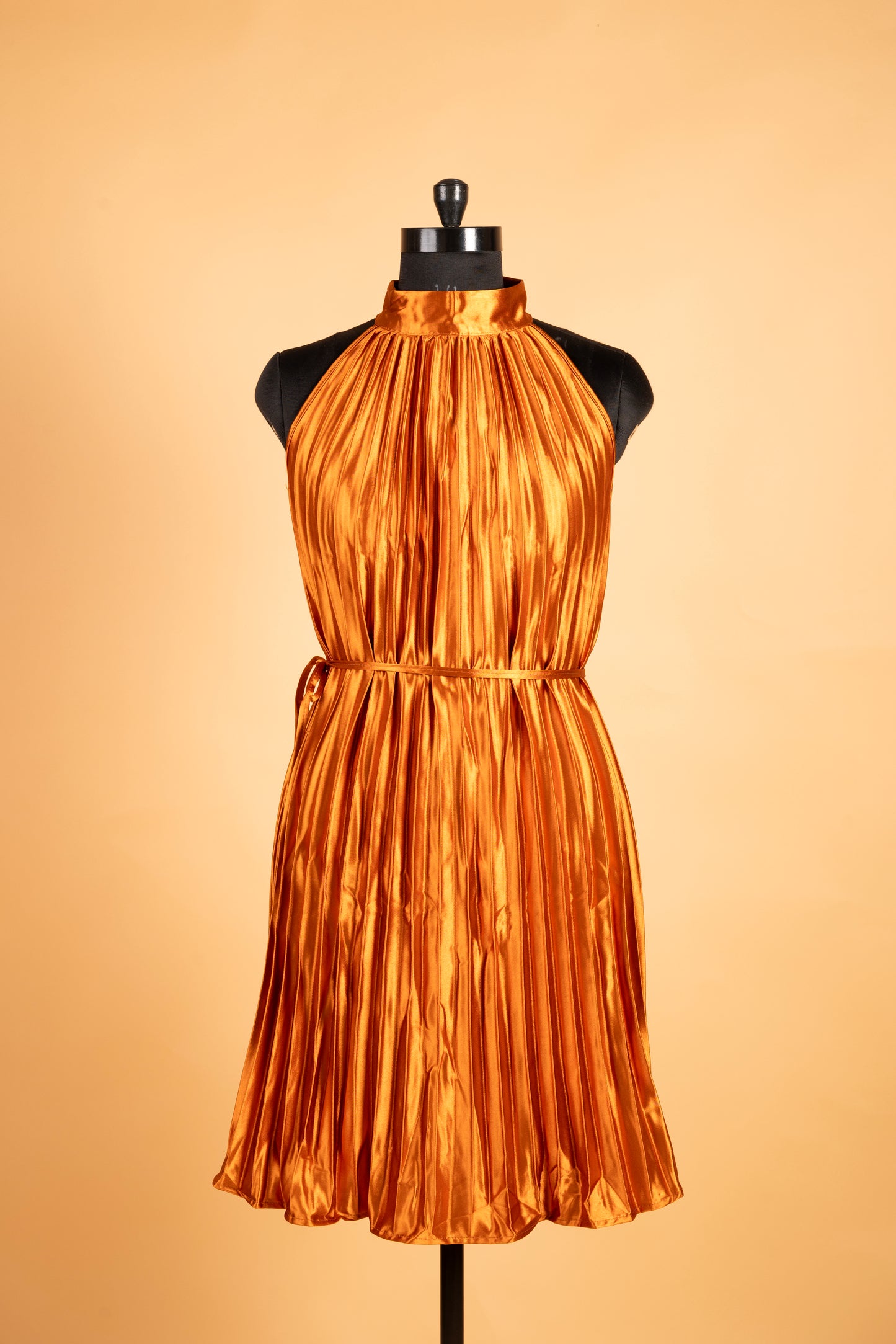 Satin Pleated dress