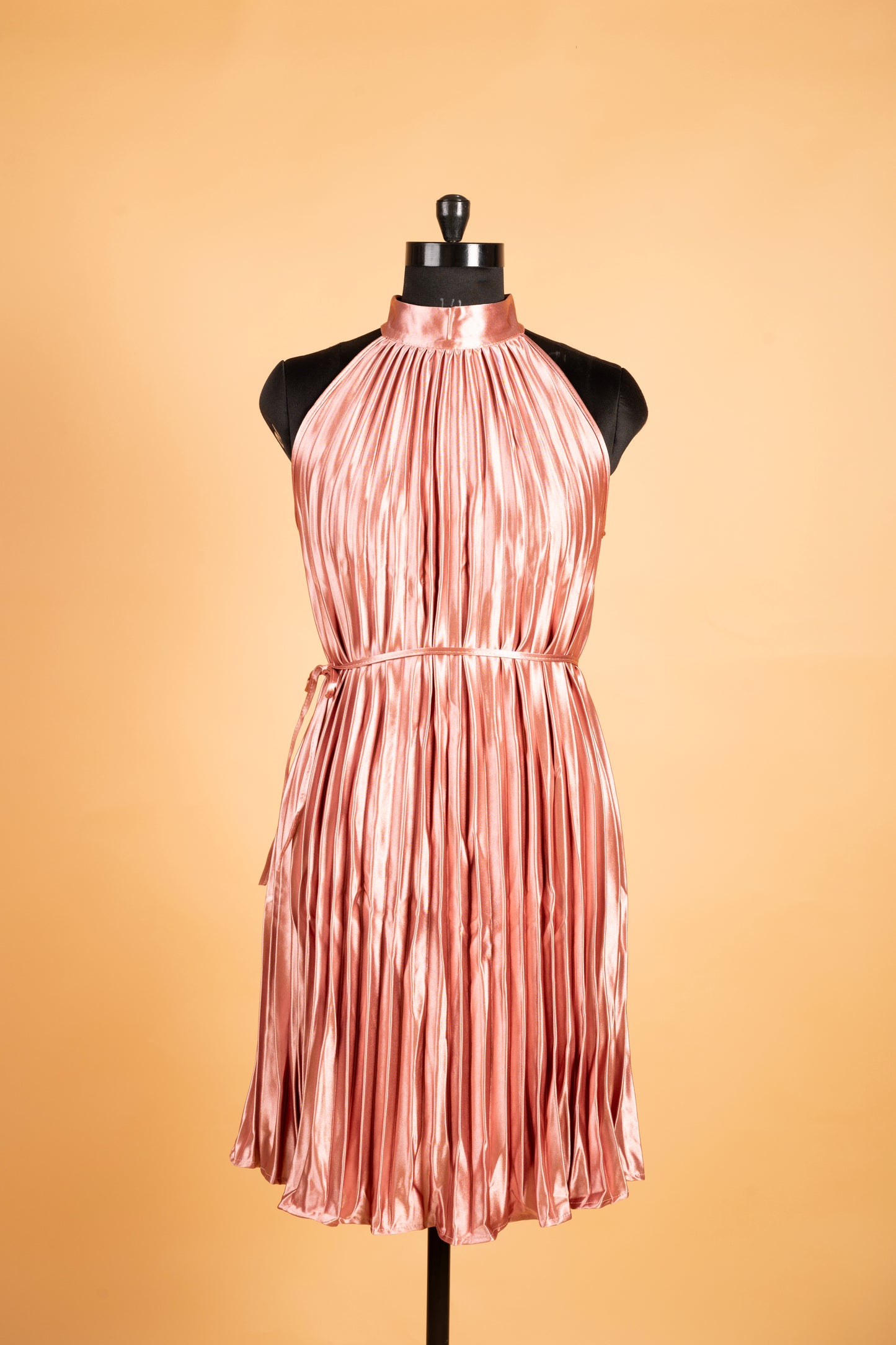 Satin Pleated dress
