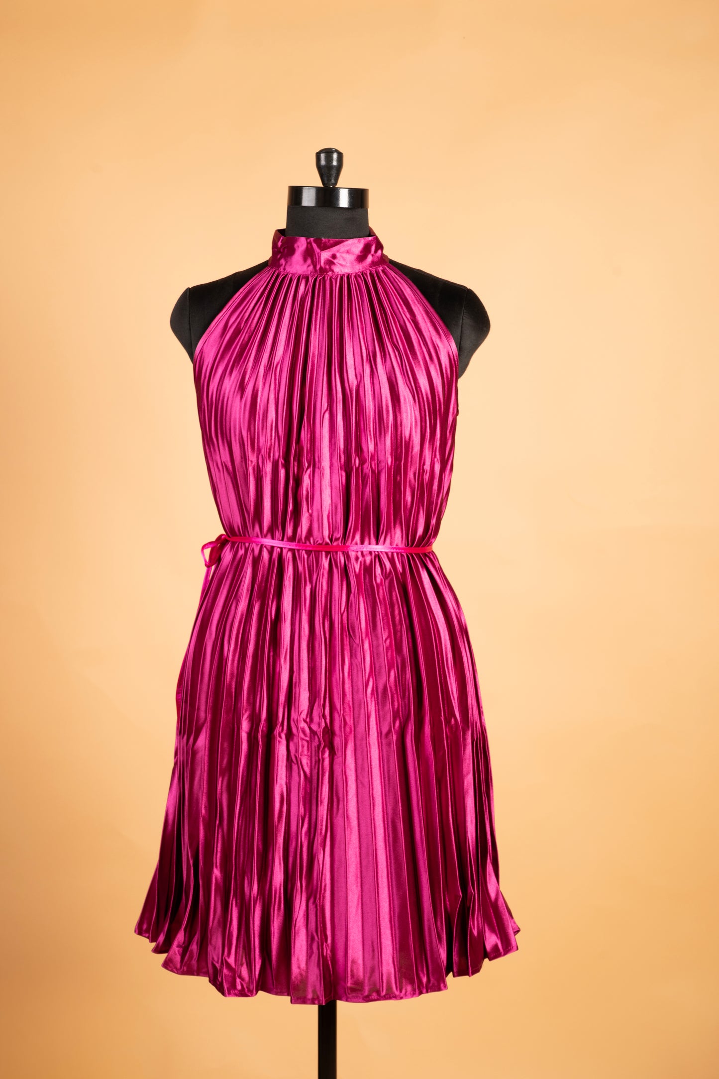 Satin Pleated dress